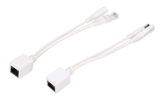 Extralink POE Injektor und Splitter mit einem Port einfacher Injektor weißes Kabel Hurtigt ethernet 48 V
