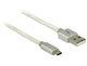 DeLOCK 1m USB 2.0-A/USB 2.0 Micro-B USB-kabel USB A Micro-USB B 0,48 Gbit/sek. Hvid