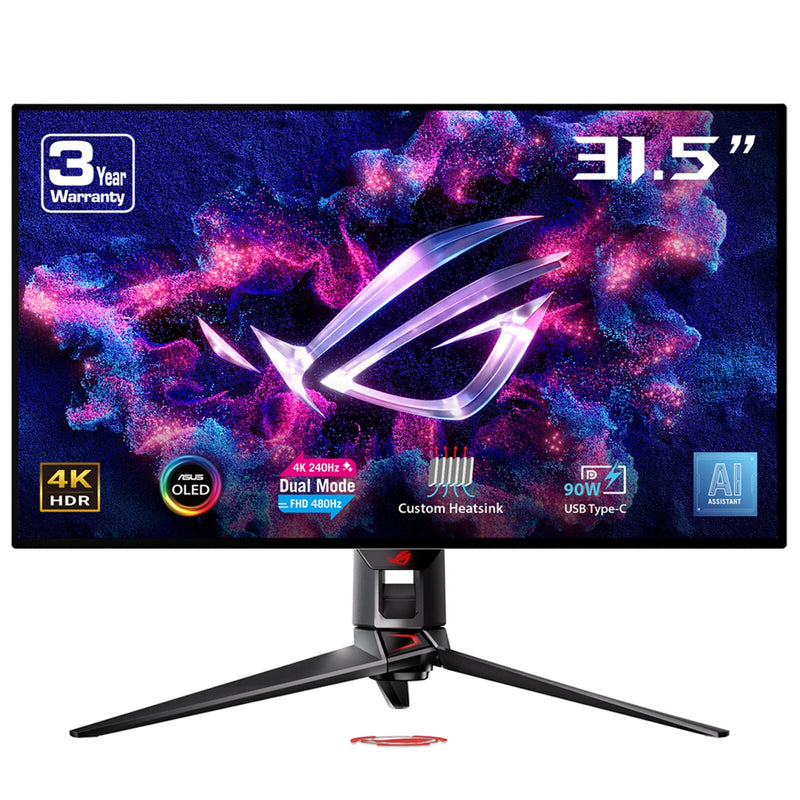 ASUS ROG Swift PG32UCDP computerskærm 80 cm (31.5") 3840 x 2160 pixel 4K Ultra HD OLED Sort