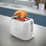Philips Daily Collection HD2582/00 brødrister 8 2 skive(r) 800 W Hvid