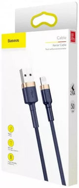 Baseus CALKLF-CV3 Lightning kabel 2 m Blå, Guld