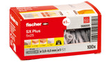 Fischer 568005 skrueanker og vægudtag 100 stk Udvidelsesanker 25 mm