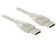 DeLOCK 83891 USB-kabel USB 2.0 5 m USB A 0,48 Gbit/sek. Transparent