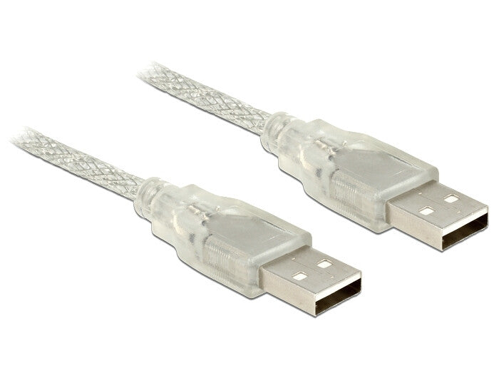 DeLOCK 83891 USB-kabel USB 2.0 5 m USB A 0,48 Gbit/sek. Transparent