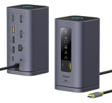 Baseus B00568101813-01 dockingstation Ledningsført USB 3.2 Gen 1 (3.1 Gen 1) Type-C Grå