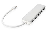 Digitus DA-70242-1 interface hub USB 3.2 Gen 1 (3.1 Gen 1) Type-C 5000 Mbit/s Sølv