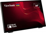 Viewsonic TD2465 skilte display Interaktivt fladpanel 61 cm (24") LED 250 cd/m² Fuld HD Sort Berøringsskærm