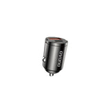 DUDAO R3MAX USB+ USB-C 48W Car Charger Universel Grå Cigartænder Hurtig opladning Automatisk