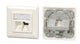 EFB Elektronik ET-25085V3 stikkontakt 2 x RJ-45 Hvid