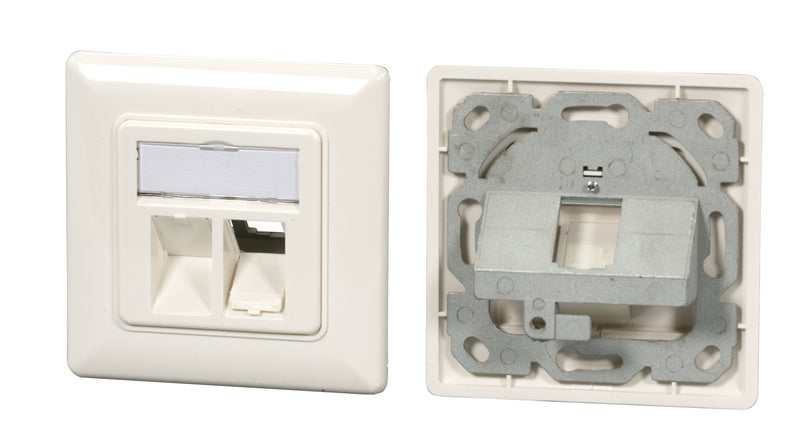 EFB Elektronik ET-25085V3 stikkontakt 2 x RJ-45 Hvid