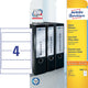 Avery L6061-25 print etiket Hvid Selvklæbende printeretiket