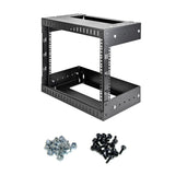 StarTech.com RK812WALLOA stativ 8U Vægmonteret stativ Sort