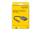 DeLOCK 91009 kortlæser USB 3.2 Gen 1 (3.1 Gen 1) Type-C Grå