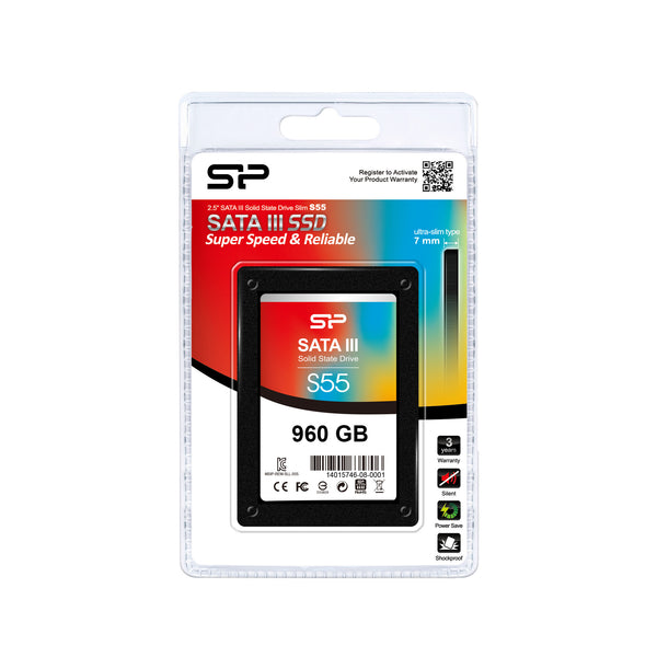 Silicon Power Slim S55 960 GB 2.5" Serial ATA III TLC