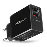 Axagon ACU-QS24 oplader til mobil enhed Smartphone Sort Vekselstrøm Hurtig opladning Indendørs