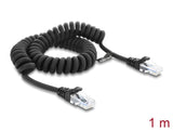 DeLOCK 88161 netværkskabel Sort 1 m Cat5e U/UTP (UTP)