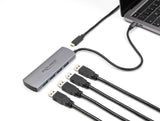 DeLOCK 64293 interface hub USB 3.2 Gen 1 (3.1 Gen 1) Type-C 10000 Mbit/s Grå