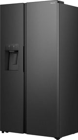 Hisense RS5P528STFE side-by-side køle-fryseskab Fritstående 528 L Sort