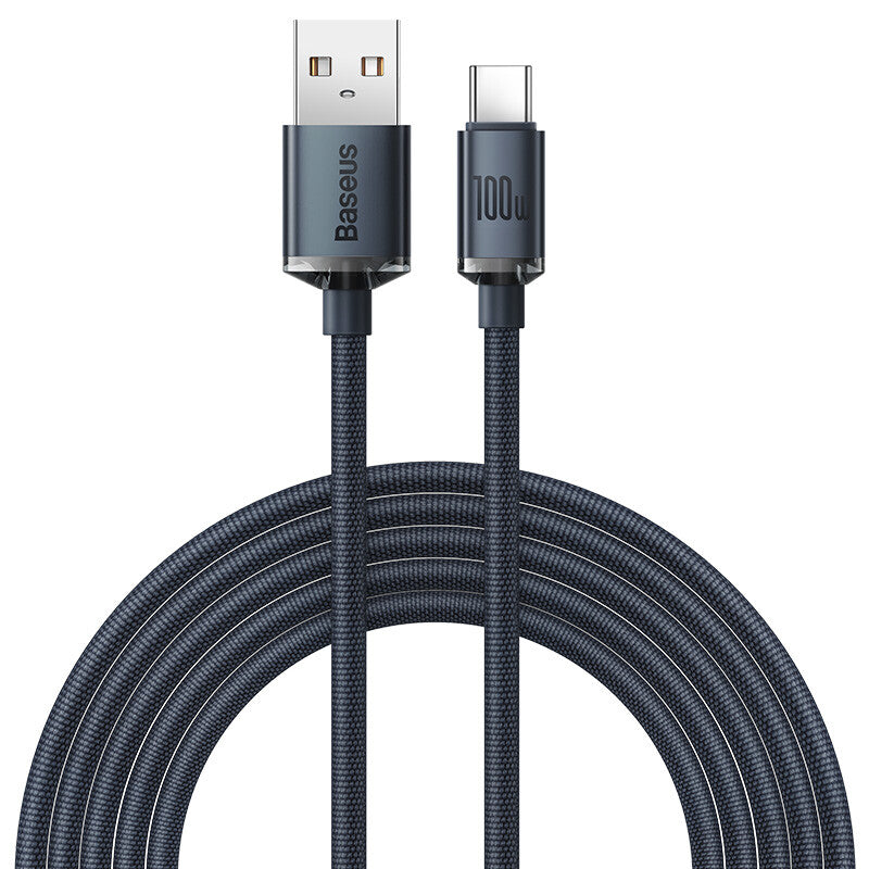 Baseus CAJY000401 USB-kabel 1,2 m USB C USB A 0,48 Gbit/sek. 100 W Sort