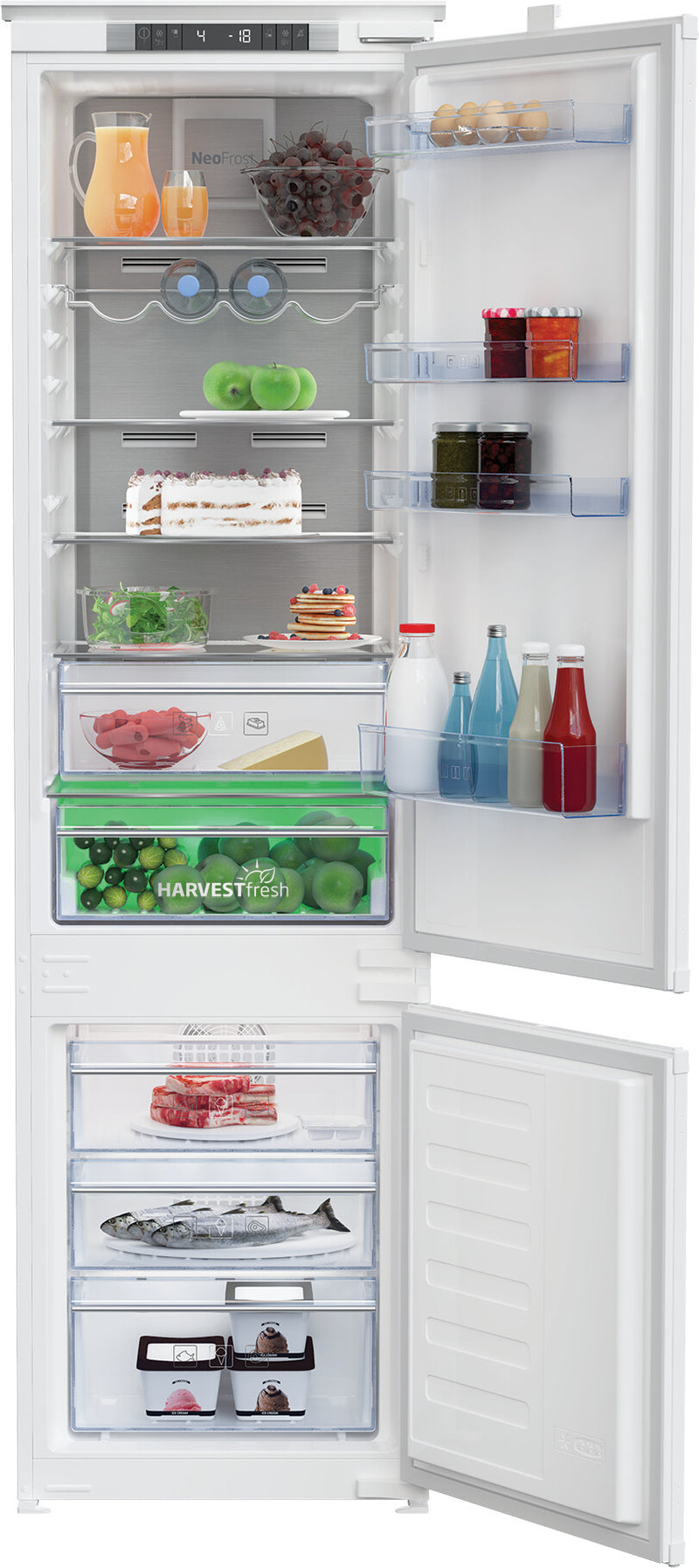 Beko BCNA306E42SN køle-/fryseskab Indbygget 284 L Hvid