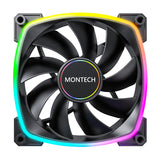 Montech AX140 PWM Computerkabinet Ventilator 14 cm Sort 1 stk