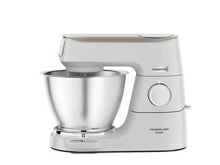 Kenwood KVC65.001WH foodprocessor 1200 W 5 L Rustfrit stål, Hvid Indbyggede vægte