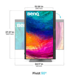 BenQ PD2770U computerskærm 68,6 cm (27") 3840 x 2160 pixel 4K Ultra HD LCD Sort