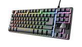 Trust GXT 794 tastatur Mus inkluderet Spil USB QWERTZ Tysk Sort