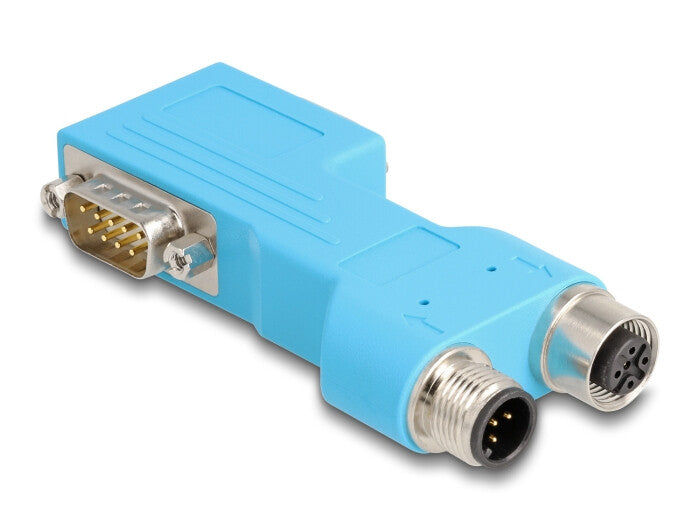 DeLOCK 60666 kabel kønsskifter 2x D-Sub 2x M12 Blå