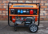 Extralink EX.30714 motor-generator 7000 W 25 L Benzin Sort, Orange