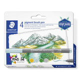 Staedtler pigment brush pen 371 filtpen Guld 1 stk