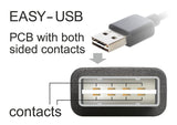 DeLOCK 3m USB 2.0 A - micro-B m/m USB-kabel USB A Micro-USB B Sort
