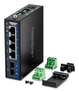 Trendnet TI-G51SC netværksswitch Ikke administreret Gigabit Ethernet (10/100/1000) Sort