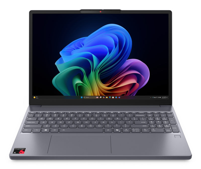 Lenovo IdeaPad Slim 3 15Q8X10 Copilot+ PC Snapdragon X1-26-100 Laptop 38,9 cm (15.3") WUXGA 16 GB LPDDR5x-SDRAM 512 GB SSD Wi-Fi 7 (802.11be) Windows 11 Home Grå Engelsk