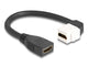 DeLOCK 90321 HDMI-kabel 0,2 m Sort, Hvid