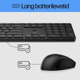 HP Kombination af 650 trådløst tastatur og trådløs mus