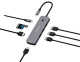 Verbatim CMH-08 USB Type-C 5000 Mbit/s Sølv