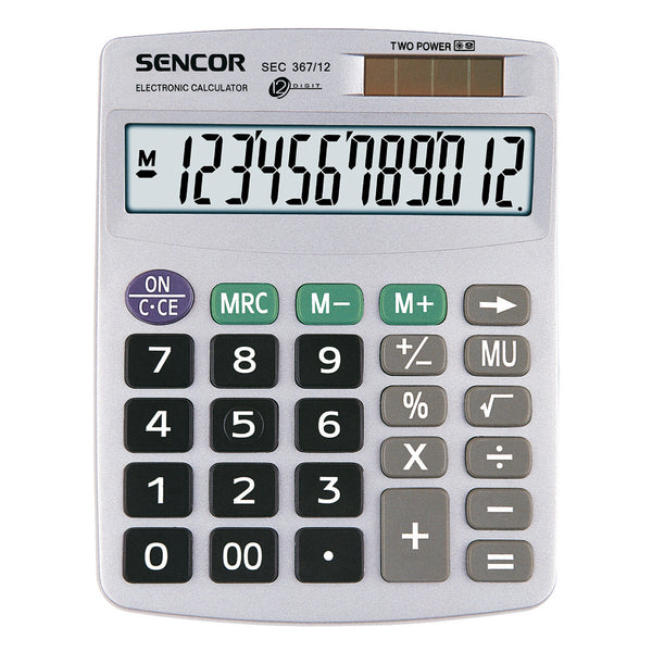 Sencor SEC 367/12 regnemaskine Lomme Basis Grå