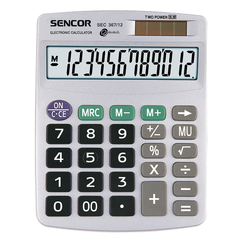 Sencor SEC 367/12 regnemaskine Lomme Basis Grå