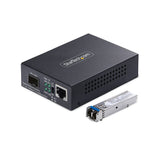 StarTech.com MCM1110SMLC20 netværksomformer til medie 2000 Mbit/s 1310 nm Enkeltilstand Sort