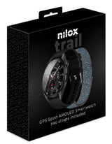 Nilox Sportivo 3,63 cm (1.43") AMOLED Digital 466 x 466 pixel Berøringsskærm Sort GPS (satellit)