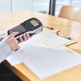 DYMO Ægte D1-etiketter | Sort tekst på gul tape | 12 mm x 7 m | Selvklæbende etiketter til LabelManager-mærkningsmaskiner | Fremstillet i Europa
