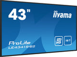 iiyama PROLITE LE4341S-B2 Digital fladpaneldisplay 108 cm (42.5") LCD 350 cd/m² Fuld HD Sort 18/7