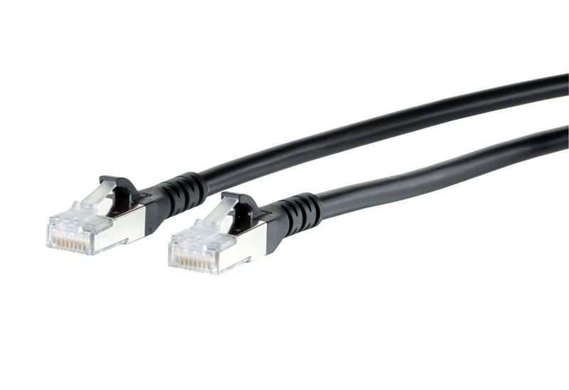 METZ CONNECT 130845C000-E netværkskabel Sort 30 m Cat6a S/FTP (S-STP) Rund