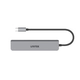 UNITEK uHUB S7+ Ledningsført USB 3.2 Gen 1 (3.1 Gen 1) Type-C Grå
