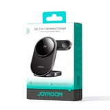 JOYROOM JR-W17 oplader til mobil enhed Smartphone, Ur, Hovedtelefoner Sort Jordens magnetfelt Trådløs opladning Indendørs