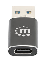 Manhattan 153980 kabel kønsskifter USB A USB C Sort