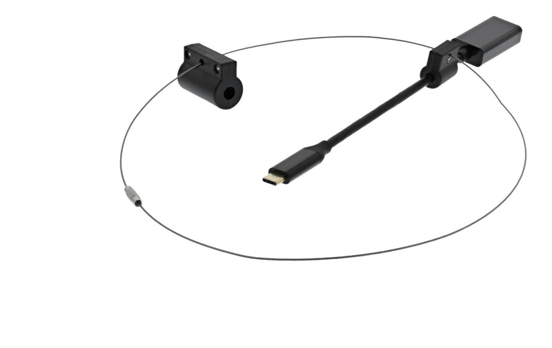 Deltaco Modulær HDMI-adapterring, HDMI til USB-C, sort