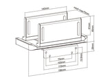 Multibrackets 4455 CPU holder Skrivebordsstativ CPU holder Sort