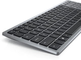 DELL KB740 tastatur Kontor RF trådløs + Bluetooth QWERTY US International Grå, Sort